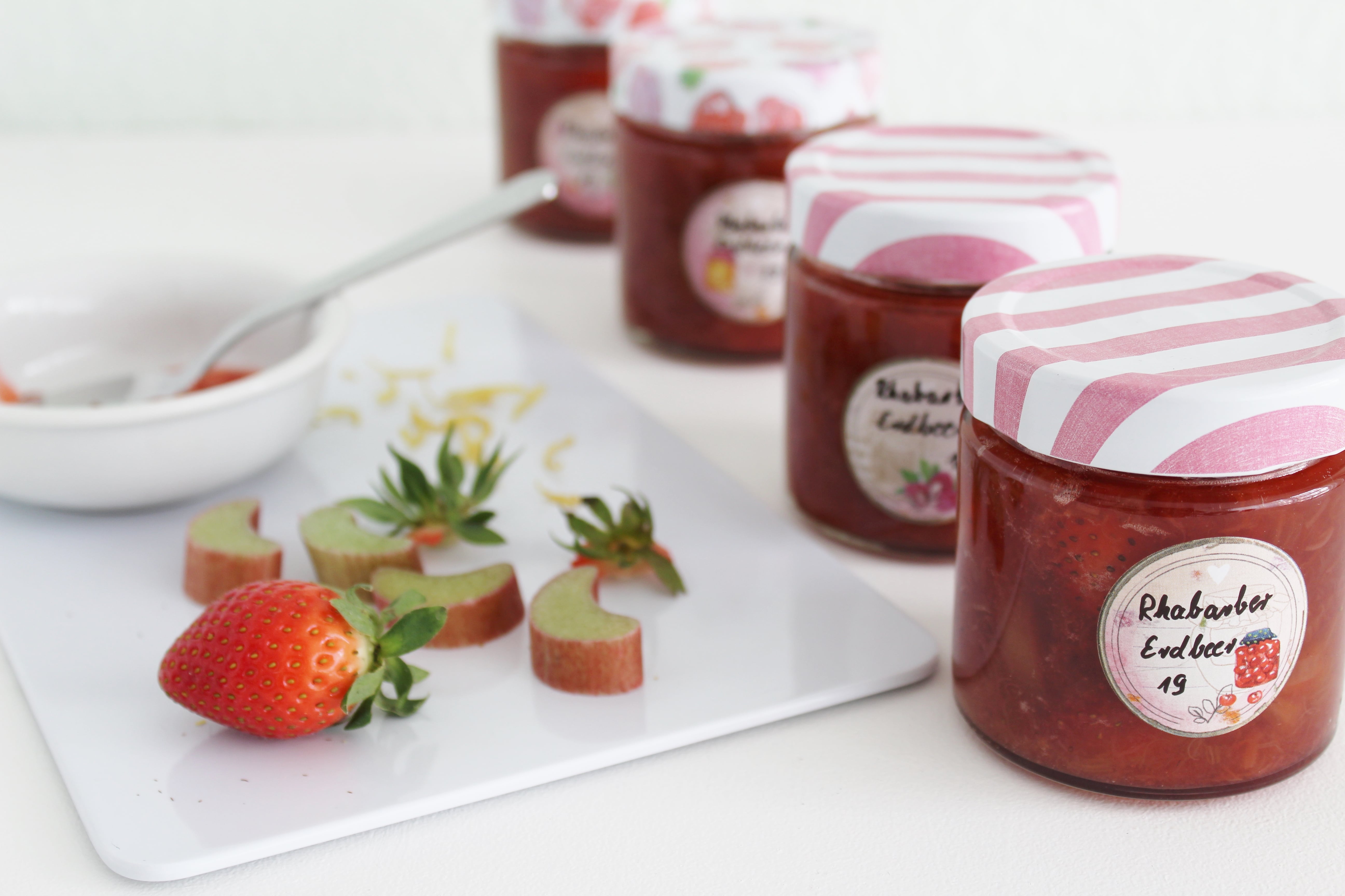 Erdbeer Rhabarber Marmelade