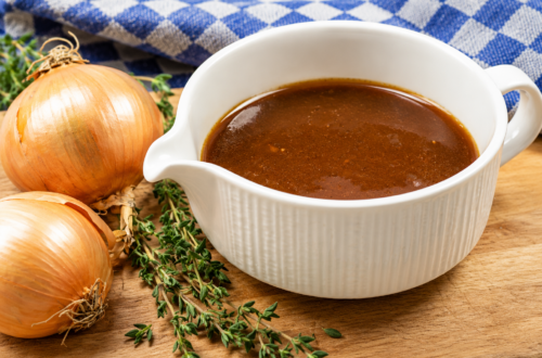 vegetarische, dunkle Soße