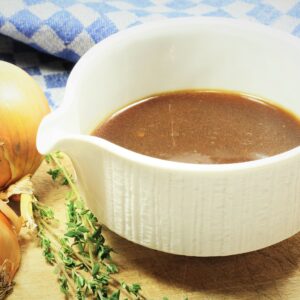 Dunkle Soßen selber machen-Zwiebelsoße