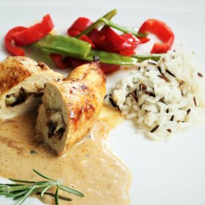 Hähnchenbrustfilet in Sahnesoße