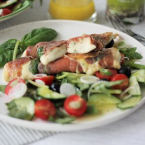 Gebratenen Mozzarella-Röllchen