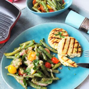 Bohnensalat lauwarm