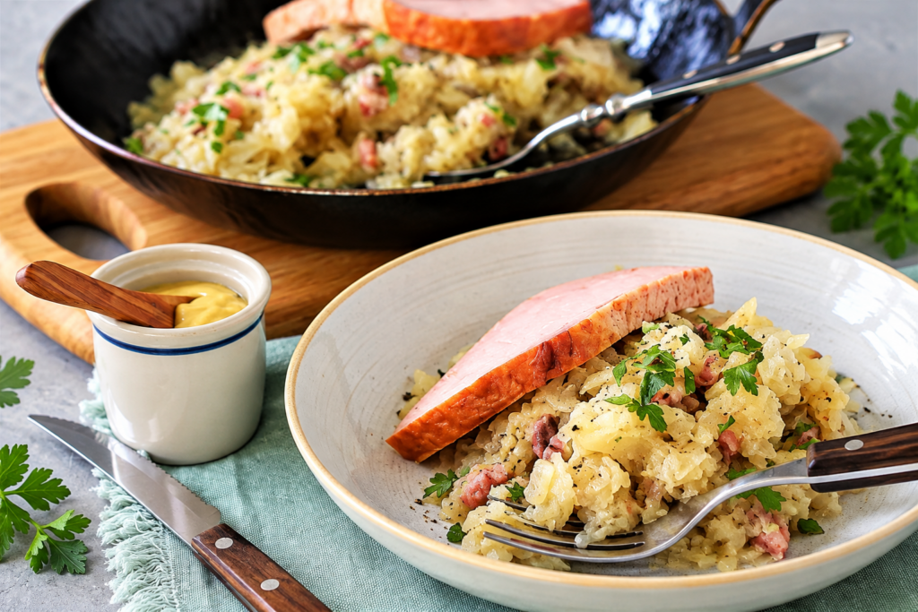 Weißkrautsalat blanchiert - Omas einfaches Rezept - Eine Prise Salz