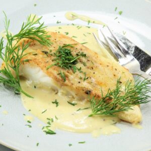 Senfsosse zu Fisch