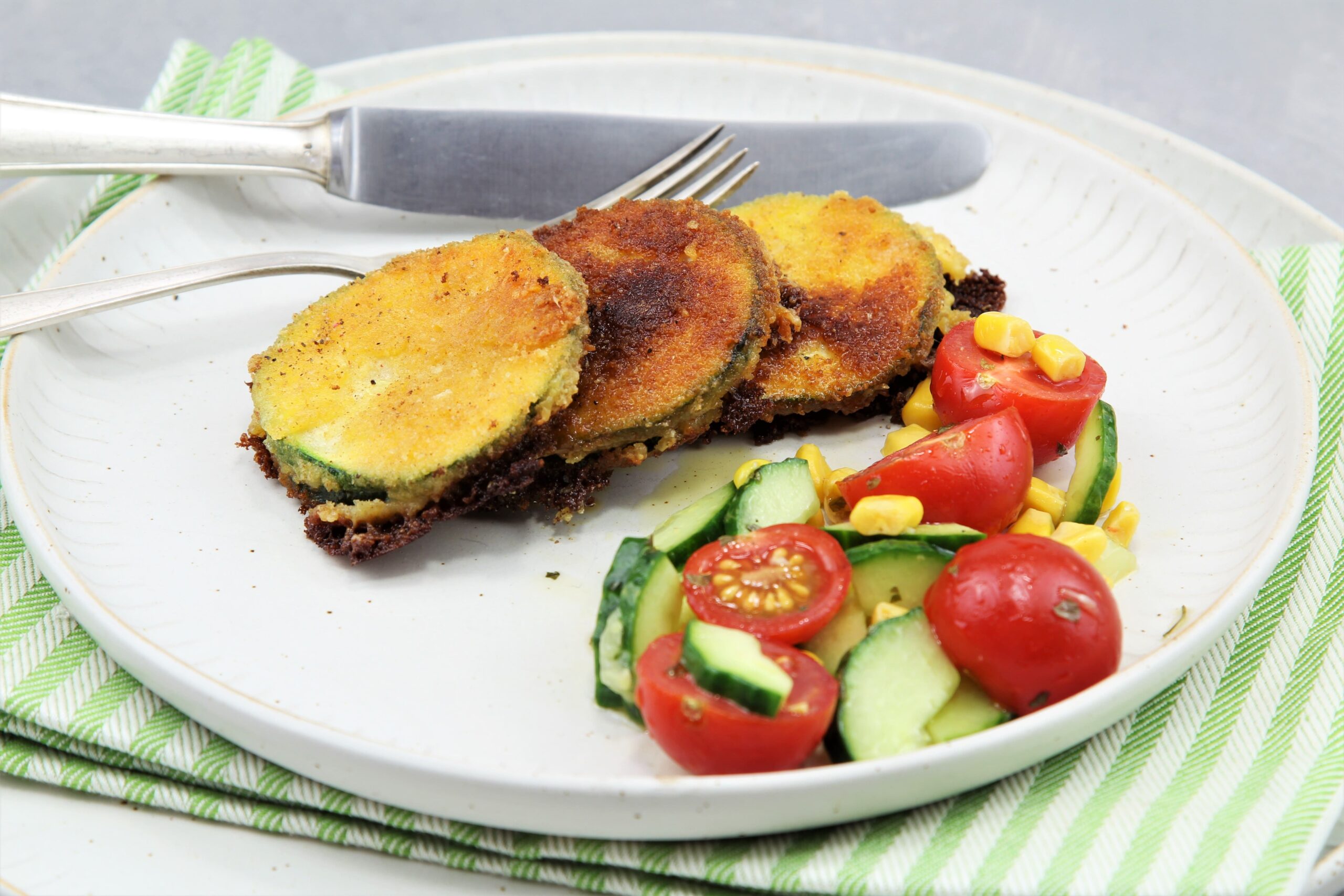 Zucchini Rezept einfach - Cordon bleu - Eine Prise Salz