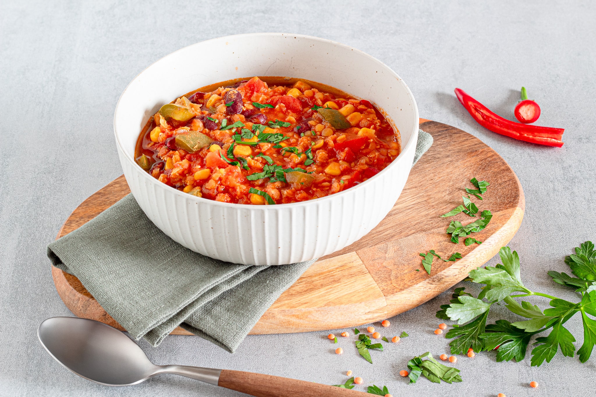 Chili sin Carne Rezept - gesundes Blitzrezept - Eine Prise Salz