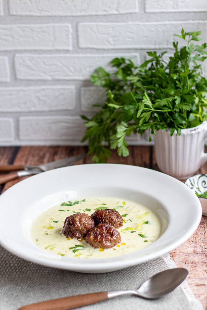 Käse-Lauch-Suppe - Herbstsuppe