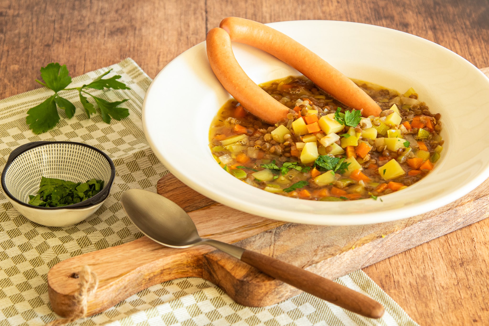 Linsen Suppe Rezept - Eine Prise Salz
