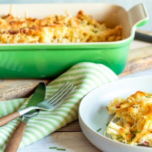 Nudel Schinken Gratin - Nudelauflauf