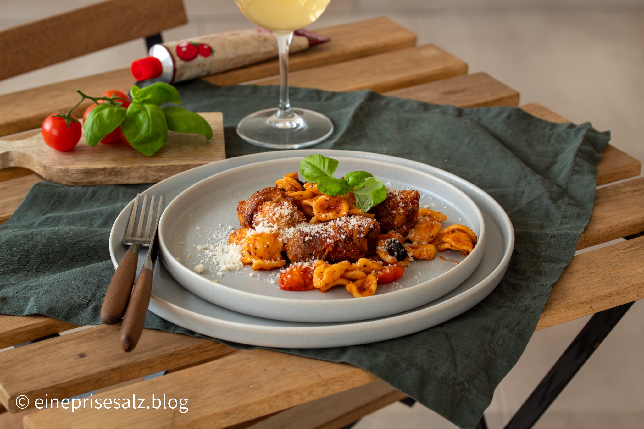 Pasta Rezept - schnelles Mittagessen - Eine Prise Salz