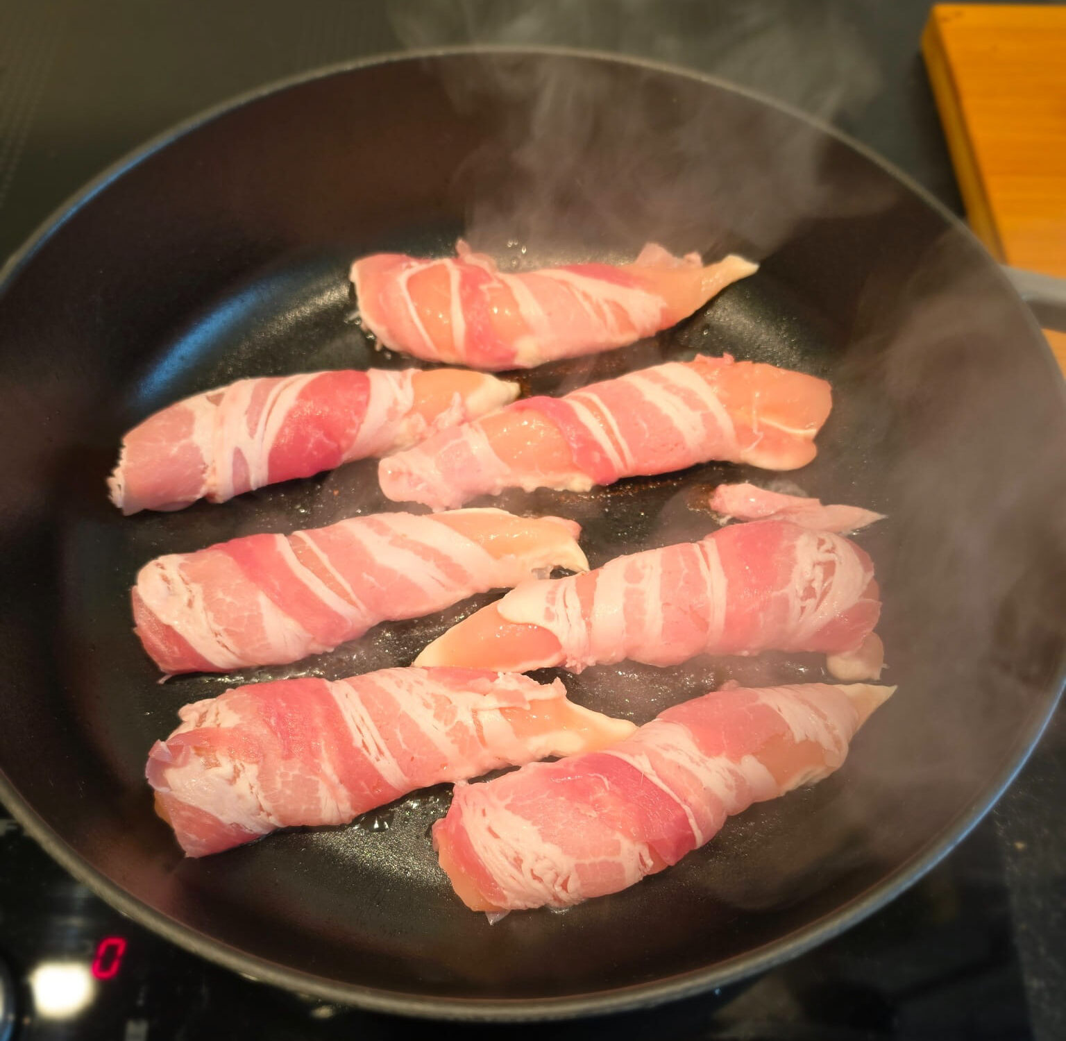 Hähnchen im Bacon-Mantel