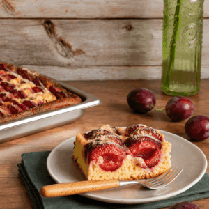Pflaumenkuchen ohne Hefe mit Quark-Ölteig